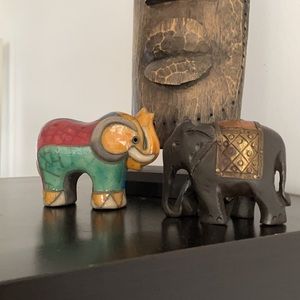 Two lucky elephant
